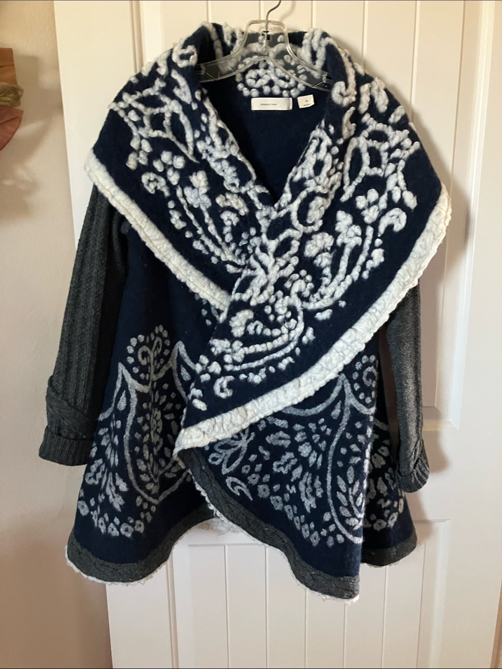 Anthropology “Sleeping on Snow” sweater coat/wrap cardigan in size XS